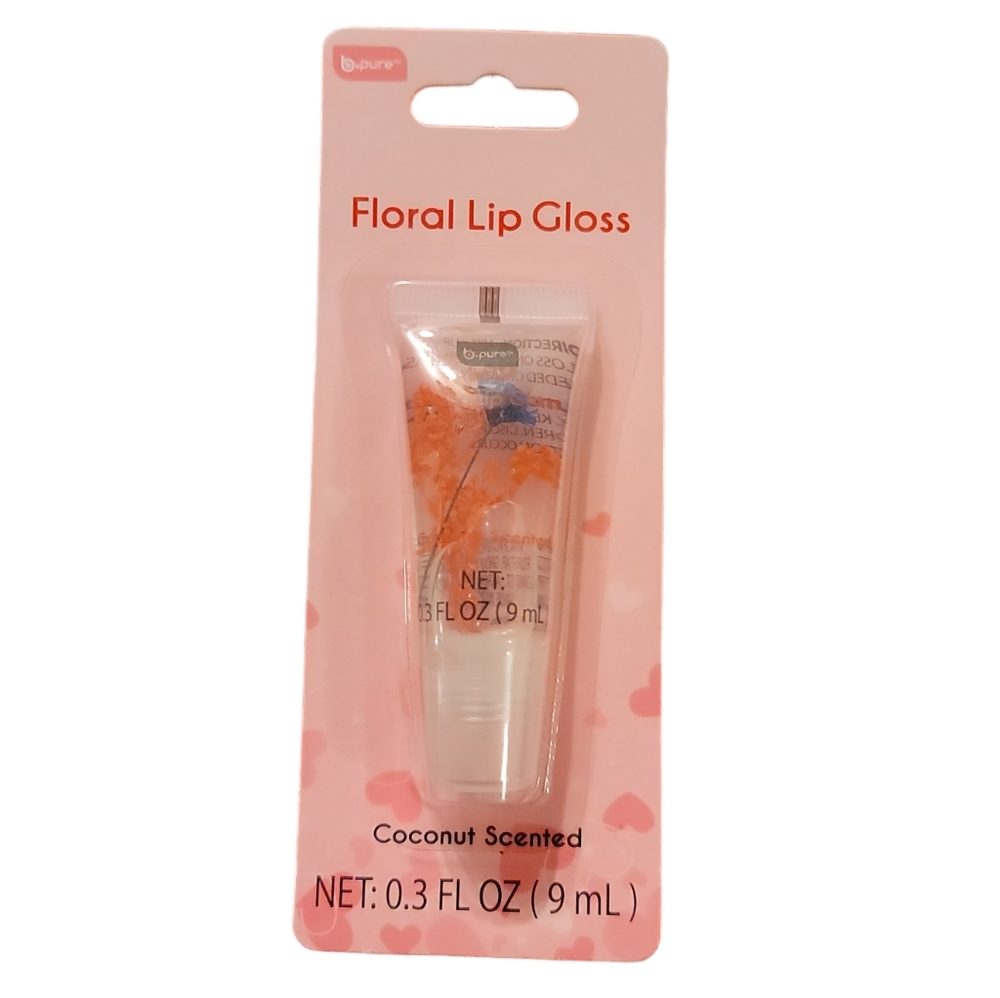 NWT! BPure Coconut Scented Floral Lip Gloss NEW